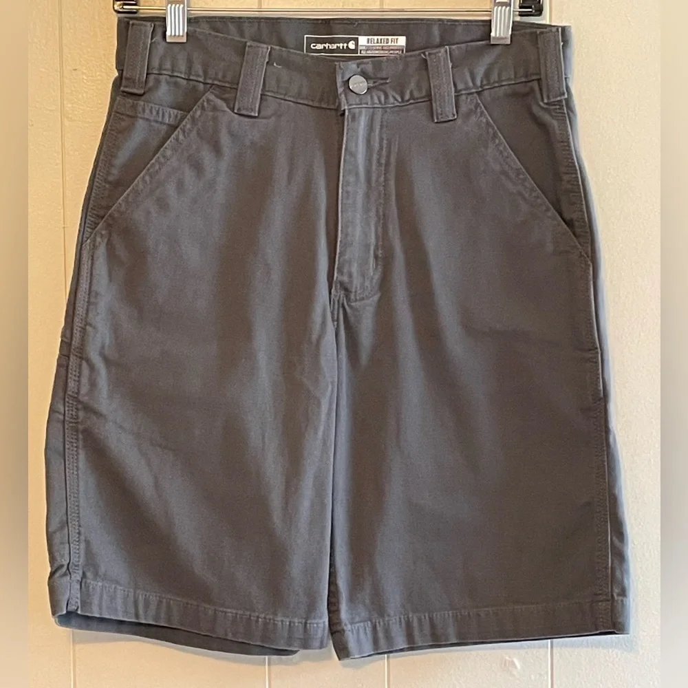 NWOT Carhartt Rugged Flex Relaxed Fit Mid-Rise 9” Canvas Work Shorts - Picture 1 of 9
